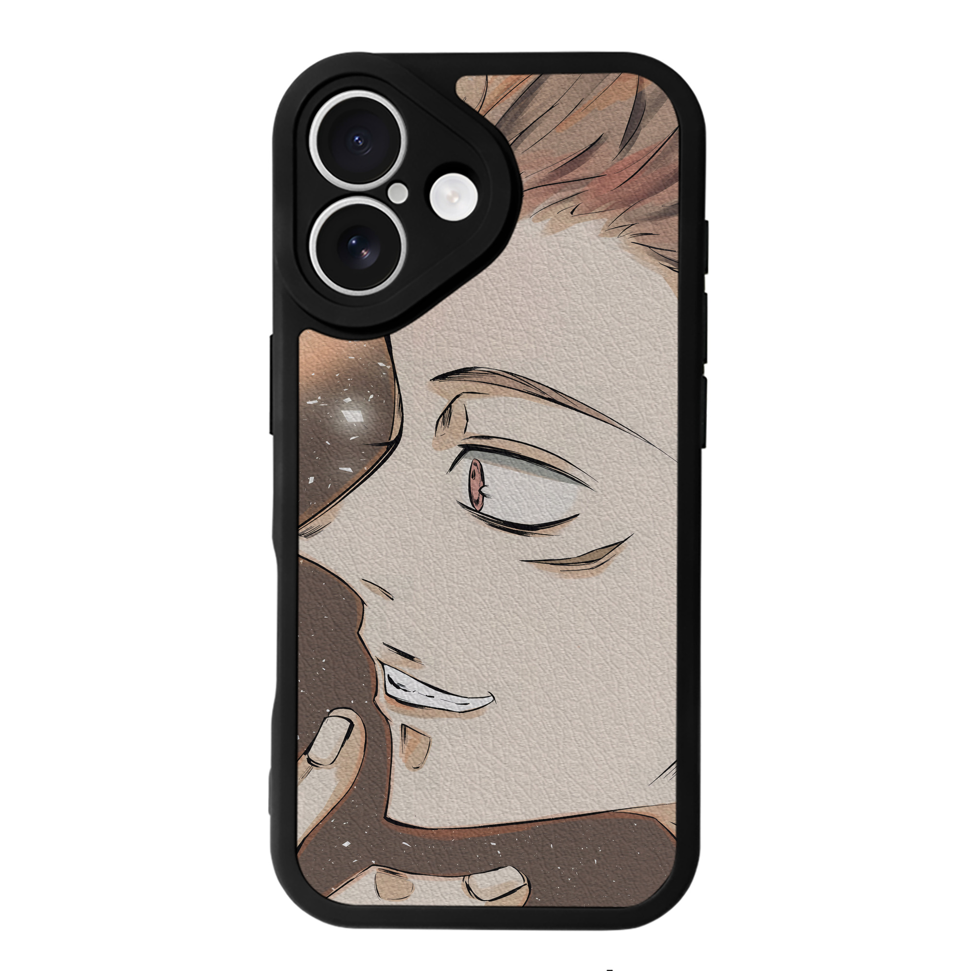 （画像用） 呪術廻戦 Jujutsu Kaisen 【iPhone 16シリーズ対応】シリコンスマホケース（レザー調） 材質：シリコン